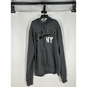 Aeropostale Y2K Script Embroidered Spell Out Logo Hoodie Sweatshirt Vintage XL